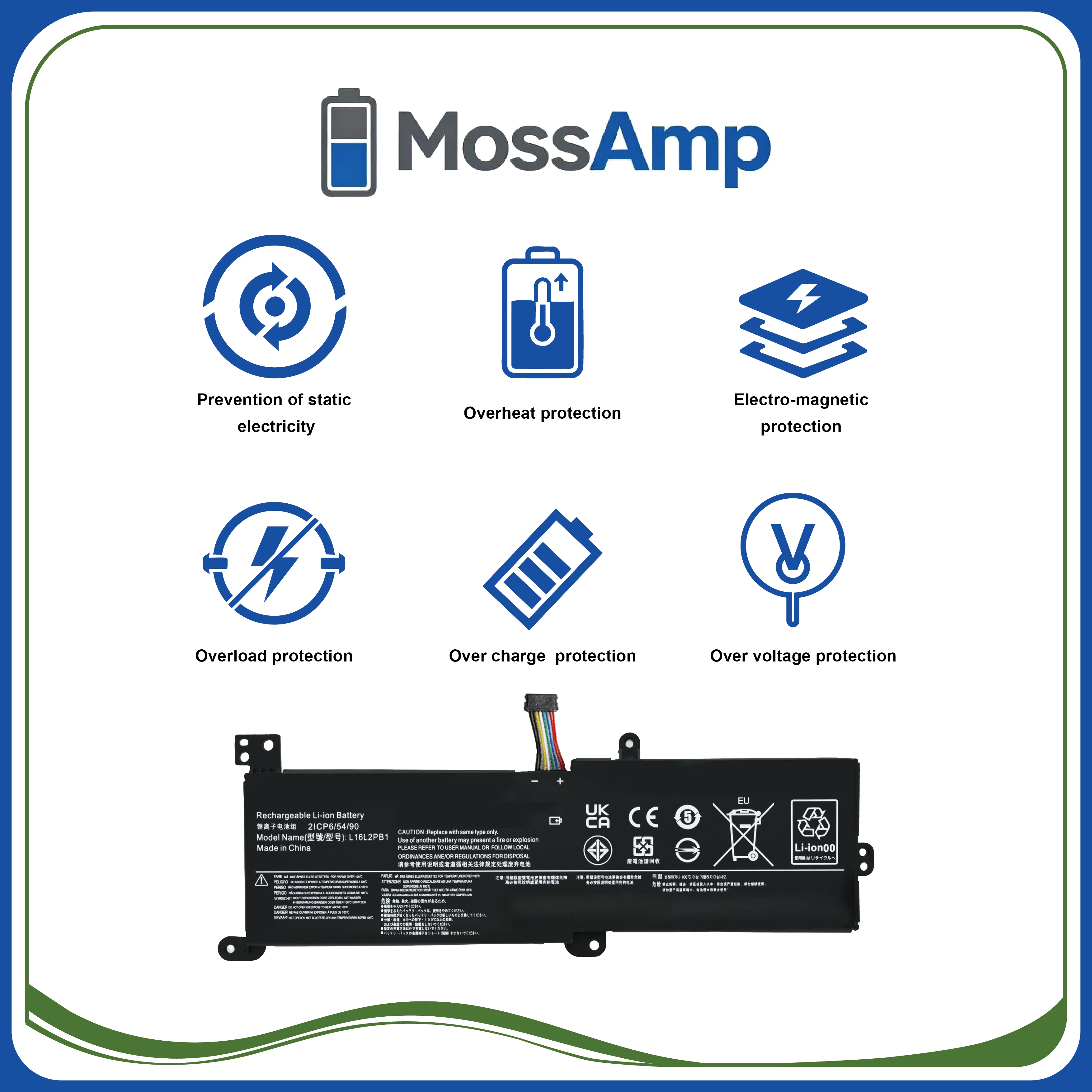 MossAmp 7.6V 30WH L16L2PB1 Laptop Battery for IdeaPad 320 520 320S V320 S145 330 L16C2PB1 L16M2PB3 L17L2PF1 view 6