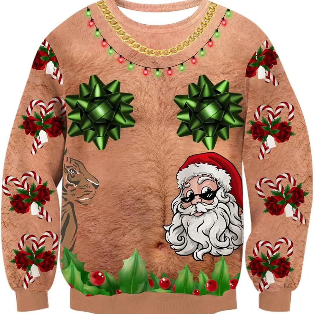 المبيعات الساخنة الحيوان الماعز الجرافيك عيد الميلاد سترة موضة الحيوانات الأليفة القط الكلب بلوزات للنساء الملابس عيد الميلاد الصبي هدية البلوفرات القمم #2