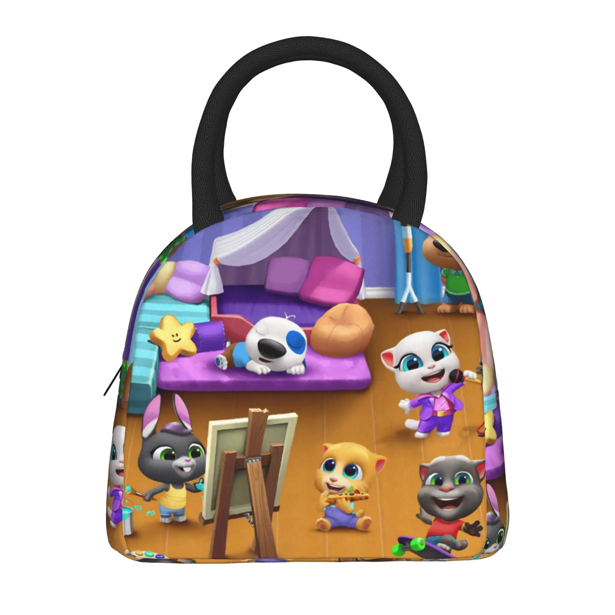 T-Talking T-Tom And F-Friends Accessories Insulated Lunch Bag For Work  Food Storage Bag Reusable Thermal Cooler Lunch Boxes