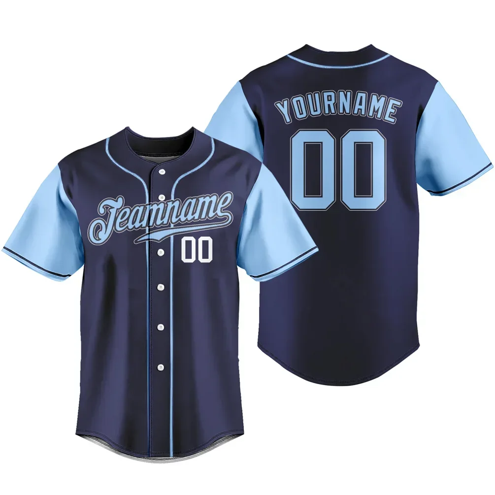 Custom Baseball Jersey Breathable Sportswear Team Training T-shirts School Uniform  Personalized Name Logo Number