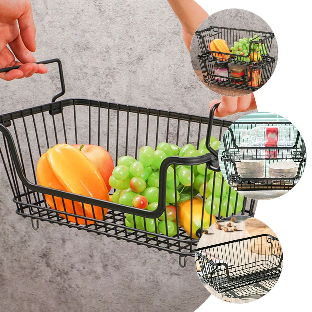 

Stylish Iron Wire Basket For Fruits And Vegetables Multi Functional Bathroom Organizer Home Decorative Storage Container