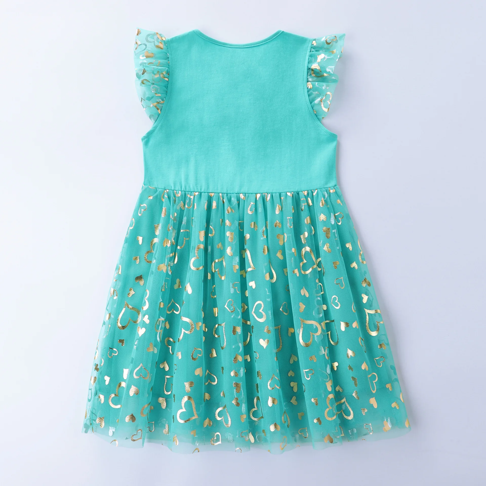 Einhorn kleid für Mädchen: neues ärmelloses besticktes Party kleid für Kinder im Frühjahr/Sommer sh1696 – Detail 10