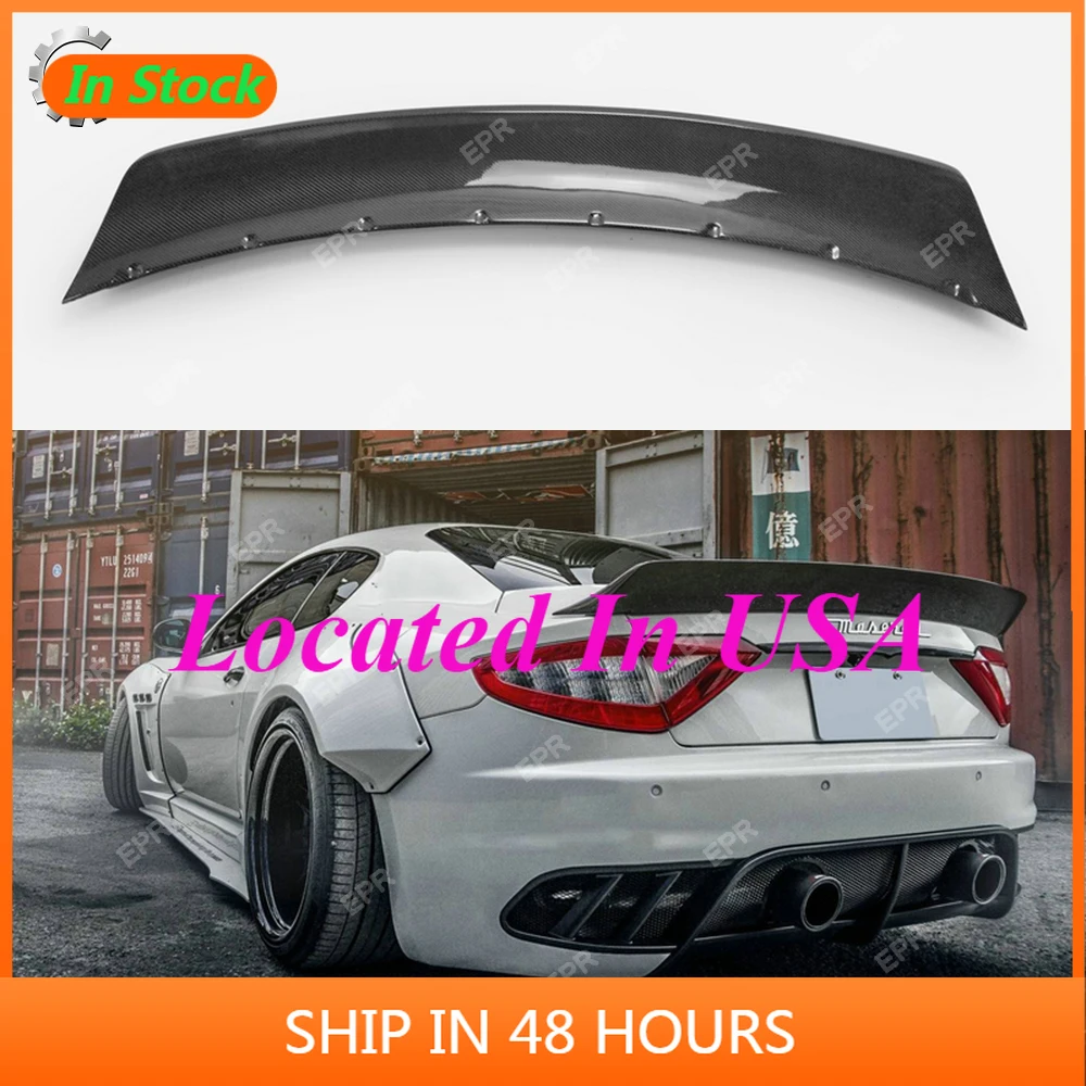 

For Maserati Gran Turismo Carbon Fiber Rear Trunk Spoiler Wing Lip Body Kit Tuning Racing Bodykits Diffusers Wings Spoilers