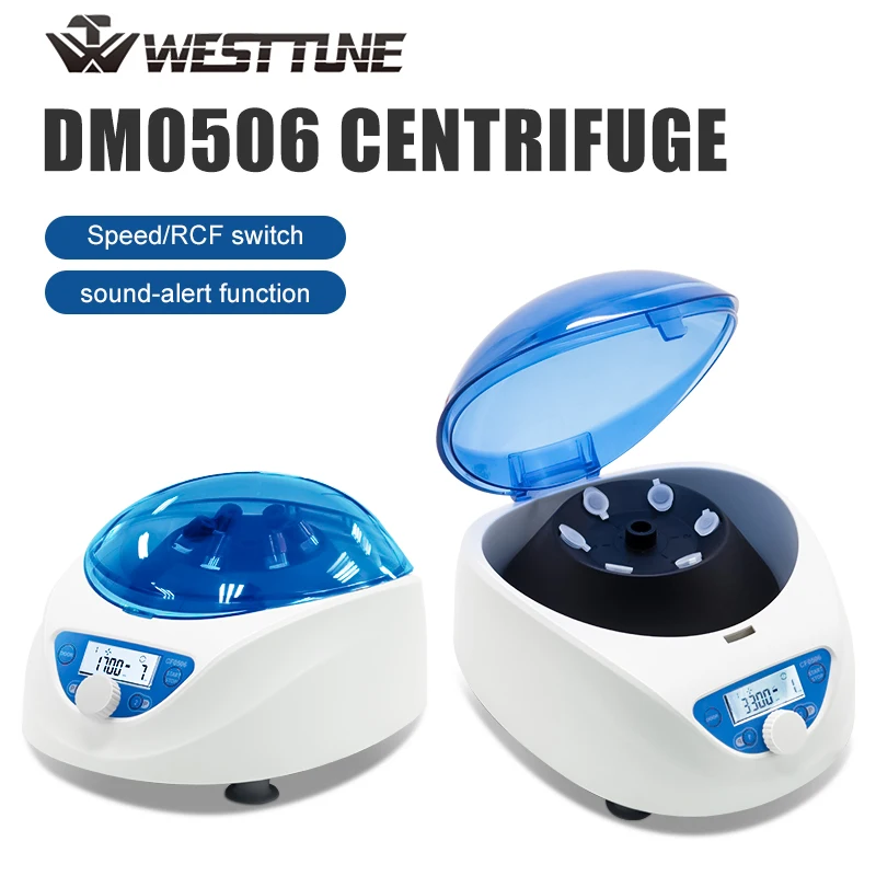 Westtune آلة الطرد المركزي مختبر الرقمية منخفضة السرعة الطرد المركزي 300-5000 دورة في الدقيقة لأنبوب الطرد المركزي 6*15/10/7/1.5-5 مللي DM0506