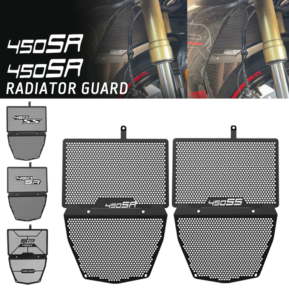 

2025 Motorcycle FOR CFMOTO 450SR 450SS ss 450 SR/SS 2022 - 2024 2023 Radiator Grill Guard oil cooler Guard Protection Cover Set