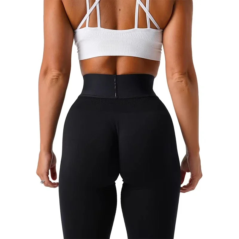 New Sport Seamless Leggings Spandex Tights Woman Fitness Elastic Breathable Hip-lifting Leisure Sports Running leggings image 4