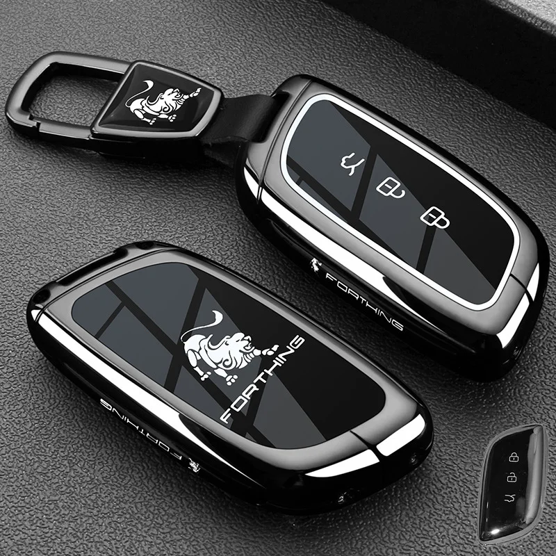 

Car Zinc Alloy TPU Key Case Holder Cover For Dongfeng Forthing Fengxing T5 EVO Accessories Car Styling