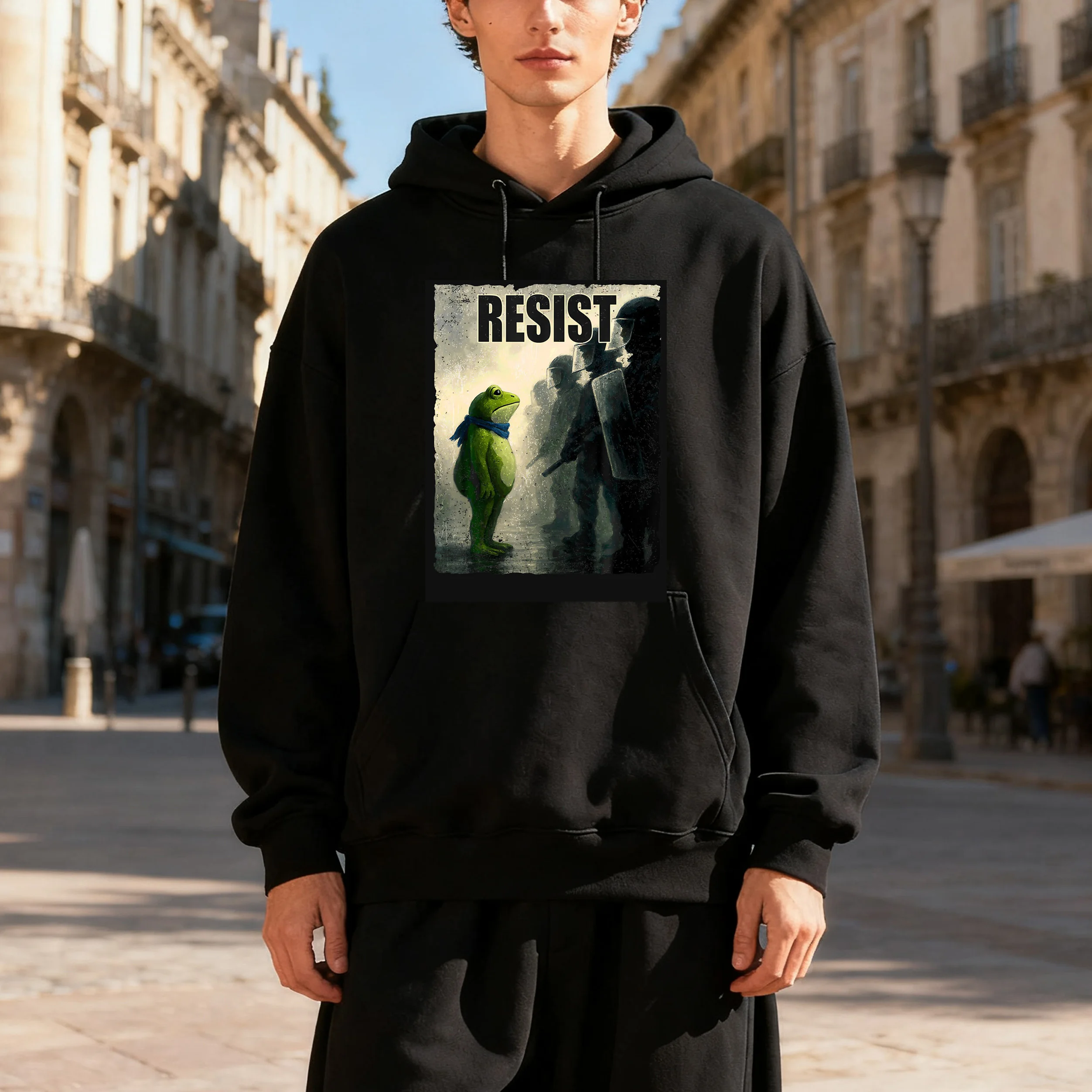 

Новые забавные толстовки с изображением лягушки Портленда, мужские и женские винтажные толстовки в стиле хип-хоп, повседневная уличная одежда с длинными рукавами и капюшоном