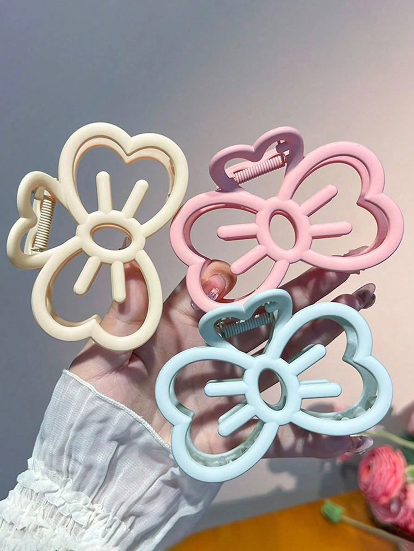 

Candy Color Cat Bow Hair Clip Plastic Claw Clip Fashion Crab Hair Clip For Girls Sweet Hair Claw Women Hair Accessories