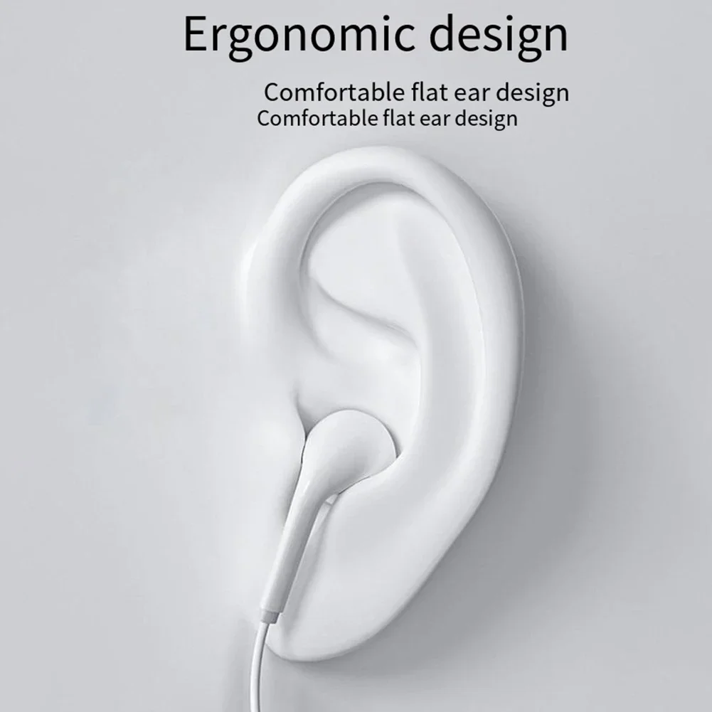 Anti Enrolamento Design Soft Fones De Ouvido, fones De Ouvido Com Fio, qualidade De Som HiFi In Ear