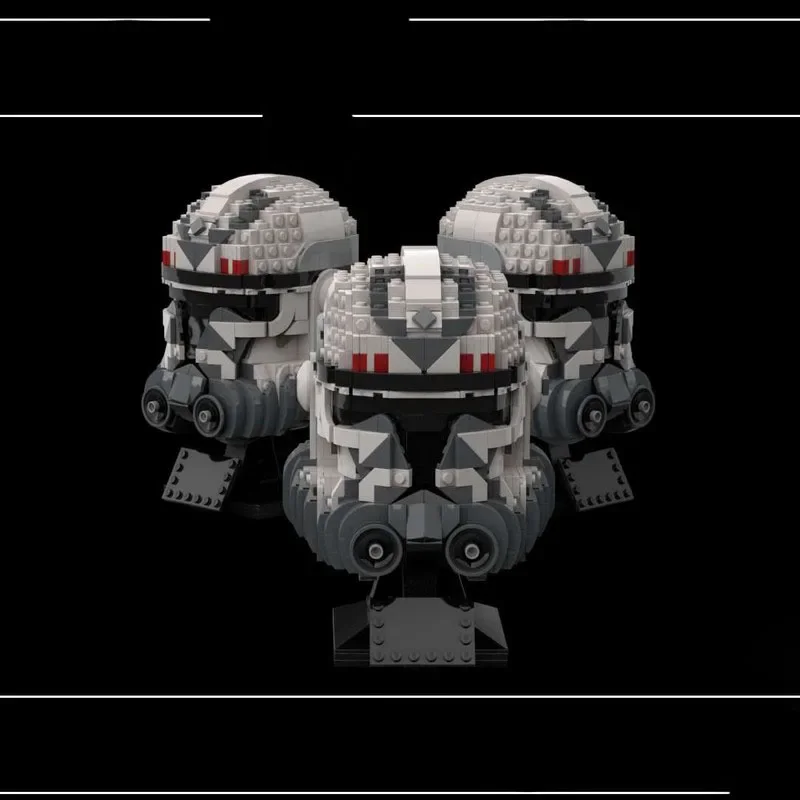 

945PCS MOC Science Fiction Movie (STAR BATTLE) Clone Sergent Comet Helmet Series Building Blocks Model Festival Children Gift
