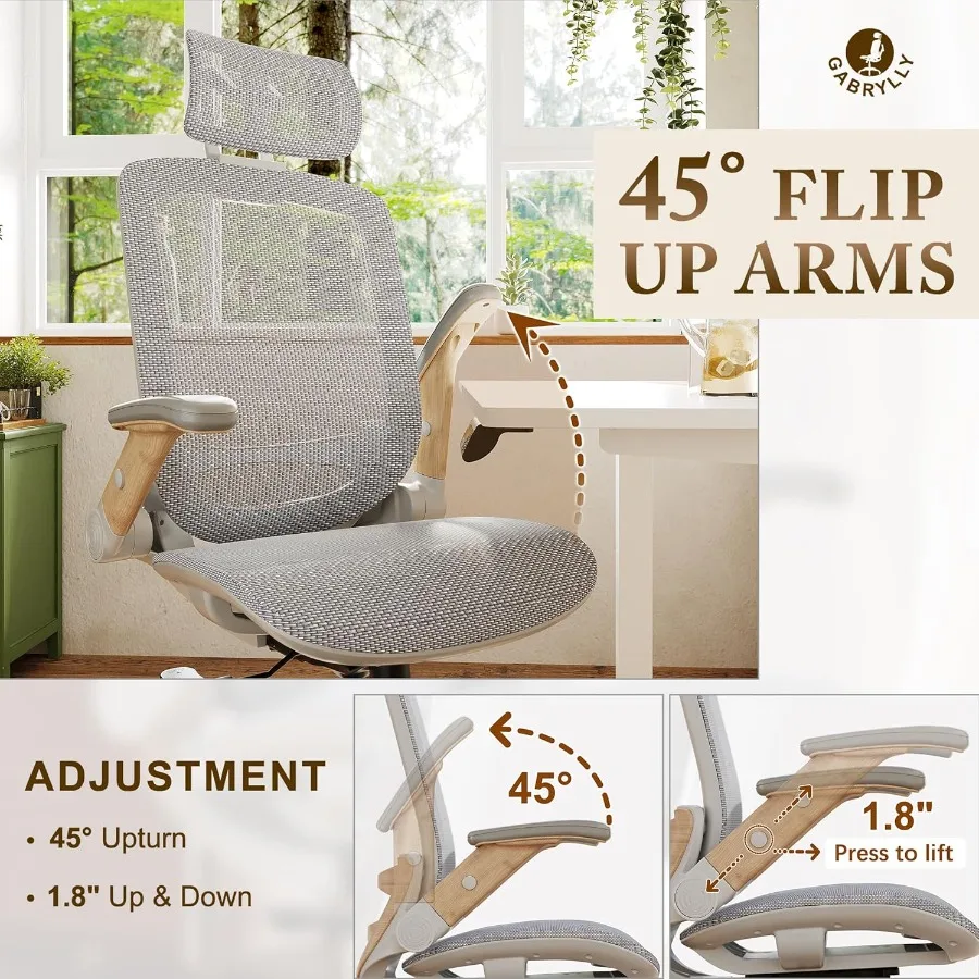 كرسي مكتب مريح عالي الظهر كرسي مكتب منزلي مع مسند رأس بأذرع قابلة للطي 90120 مائل ووسادة واسعة 400 رطل كرسي شبكي أبيض