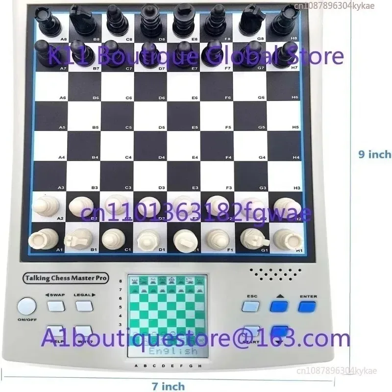 14-In-1 Smart Chess Man-Machine Game Two-Player Game Learning Chess Electronic Chessboard English/German Version