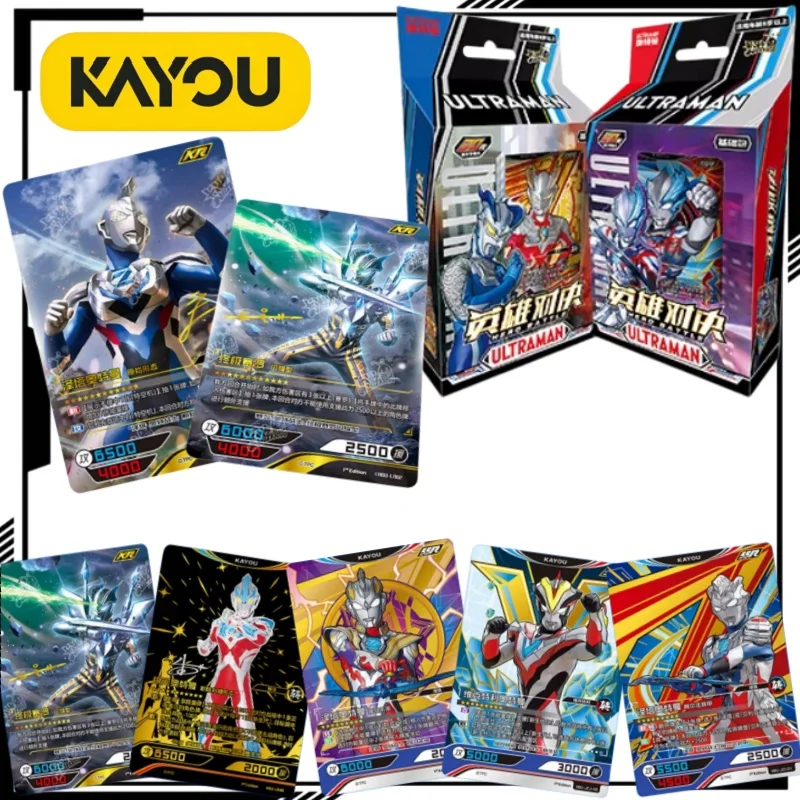 

KAYOU Official Ultraman Heroic Showdown Basic Edition Sixth Pack Card Cartoon Ultraman Collectible Card Trendy Toy Rare Edition