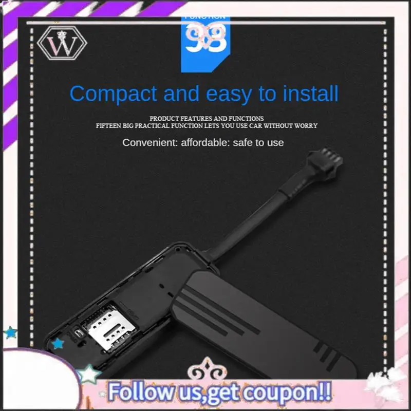 سهلة الاستخدام GSM LBS دراجة نارية صغيرة بنظام تحديد المواقع 9-90 فولت قطع الوقود السرعة الزائدة يهتز محدد تتبع