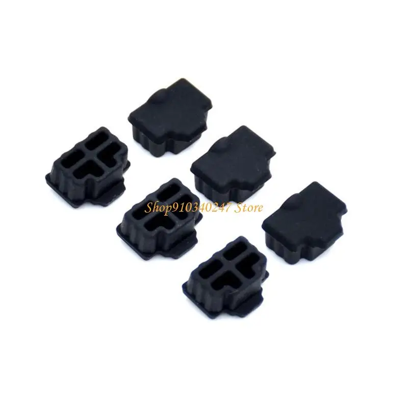 Q22A 100Pieces Black Ethernet Hub Port RJ45 Anti Dust Cover Protector Plug