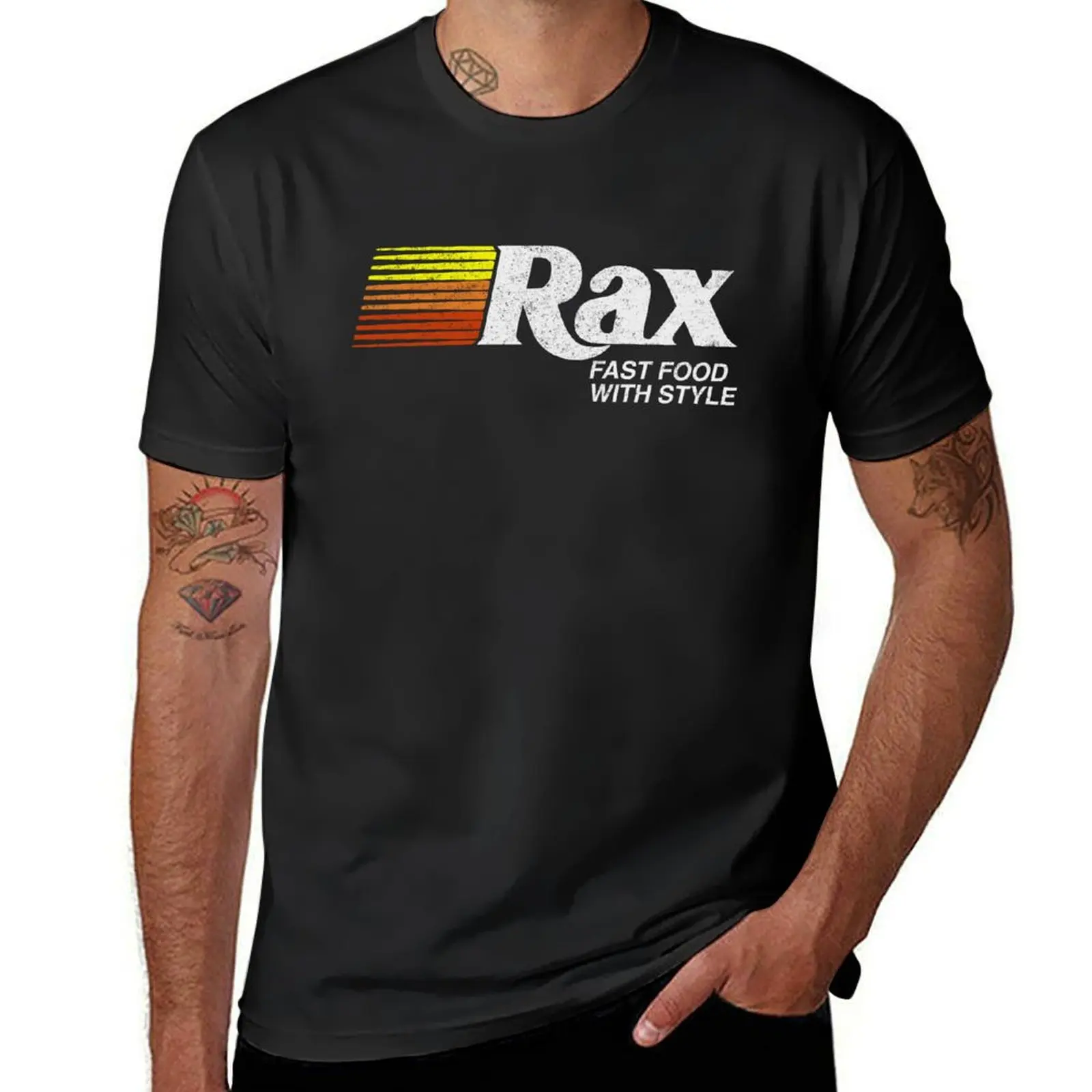 Rax Restaurants T-Shirt plus size tops vintage funnys heavyweight t shirts for men