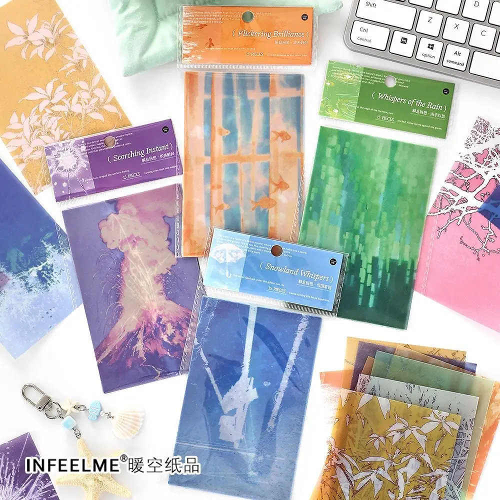 

15 шт./лот, блокноты, материал, бумага, Instant recollection, журнал, бумага для скрапбукинга, карта, фон, декоративная бумага