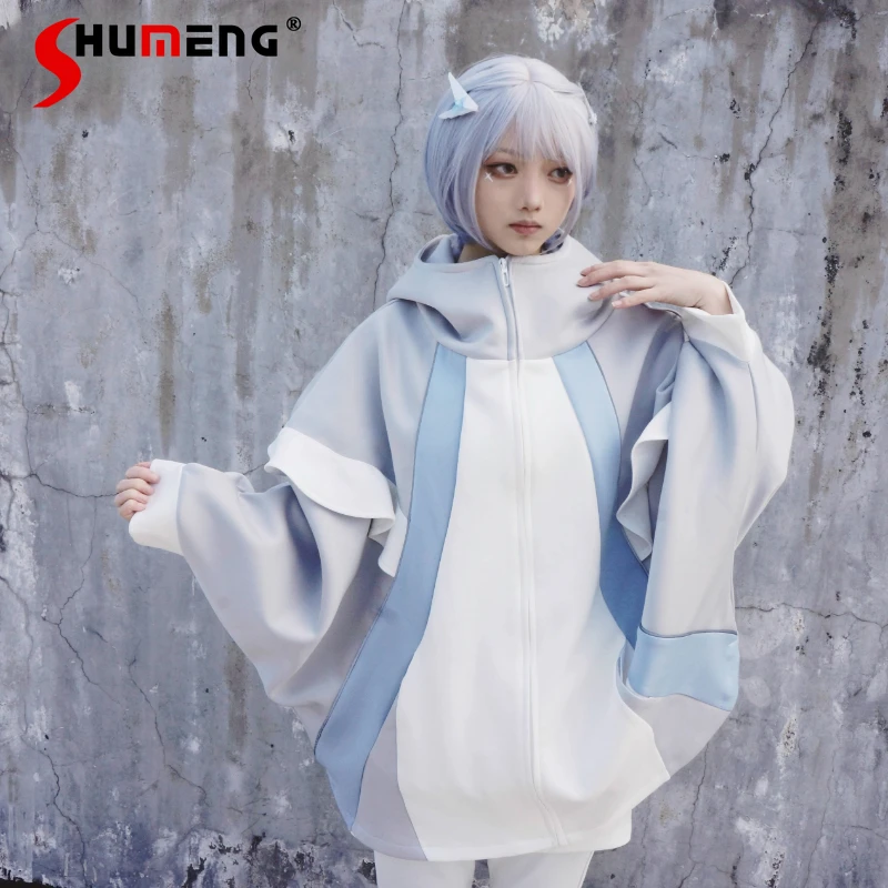 Harajuku Subculture Mine Hooded Jacket Autumn New 2025 Japanese Girl's Sweet Cool Y2k Zip Cardigan Jacket Student Loose Coats