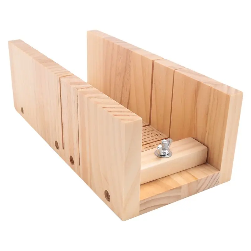 BAAG-Handmade Diy Soap Cutting Tool, Rubber Wood Adjustable Soap Cutting Device, Simple Soap Making Fixed Support Supplies