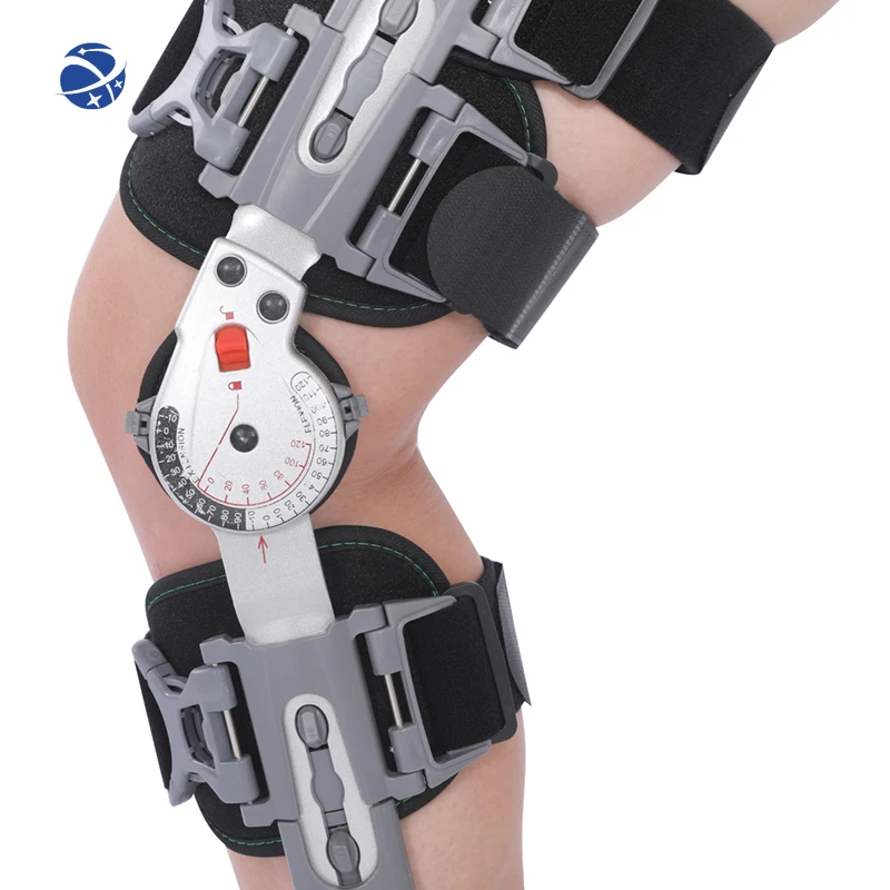 TJ-KM005 High Quality Comfortable Medical Knee Orthosis Brace Hinged Leg Joint for Rehabilitation Physical Therapy Support