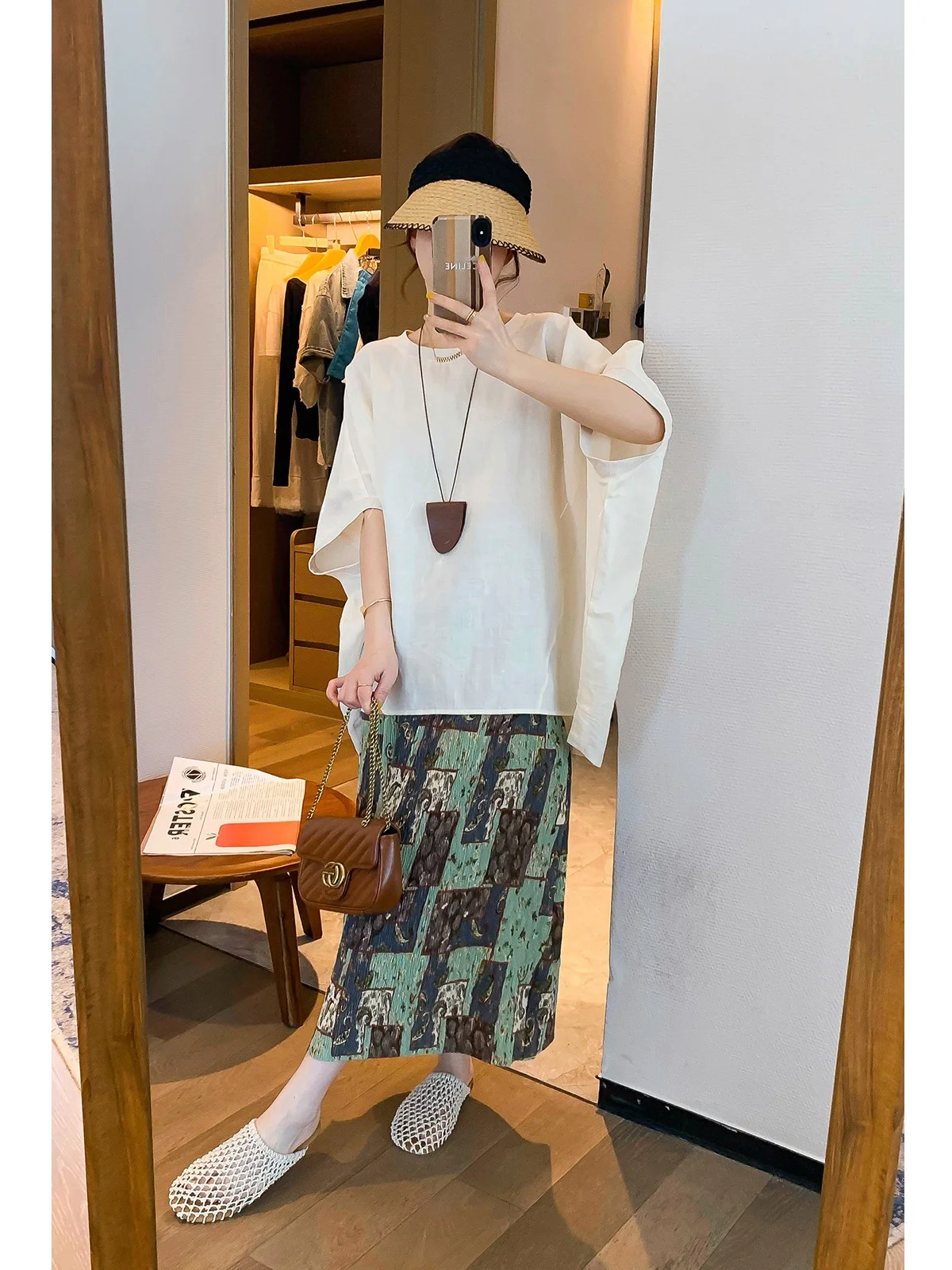 

Love Devil Fi Women's Linen irt round Ne Batwing Sve Casual Loose Top Peach Color Summer New Sle Breathable Skin-F...