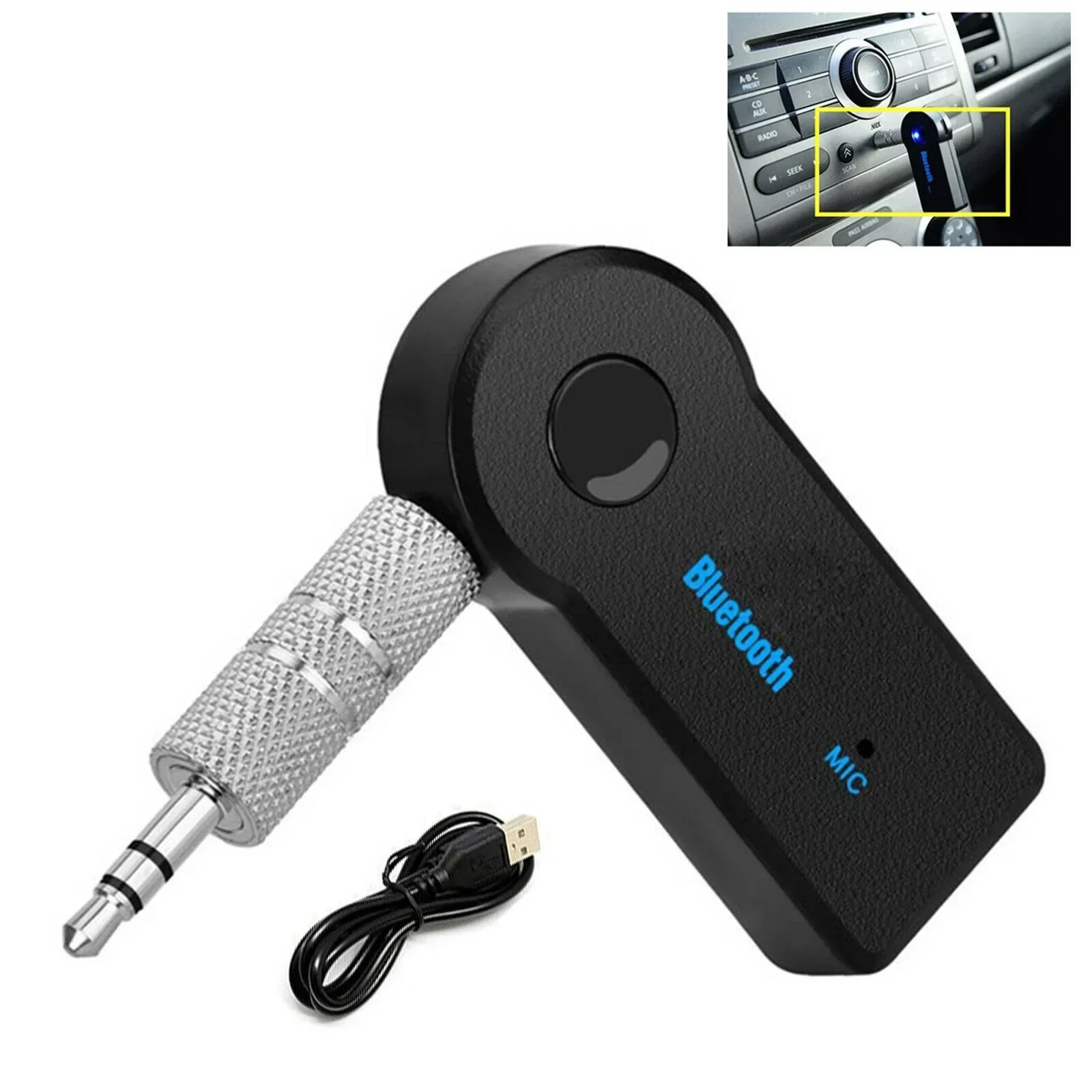 

Bluetooth 5.0 Audio Receiver Mini Bluetooth Stereo AUX USB for PC Headphone Car Handfree Wireless Adapter