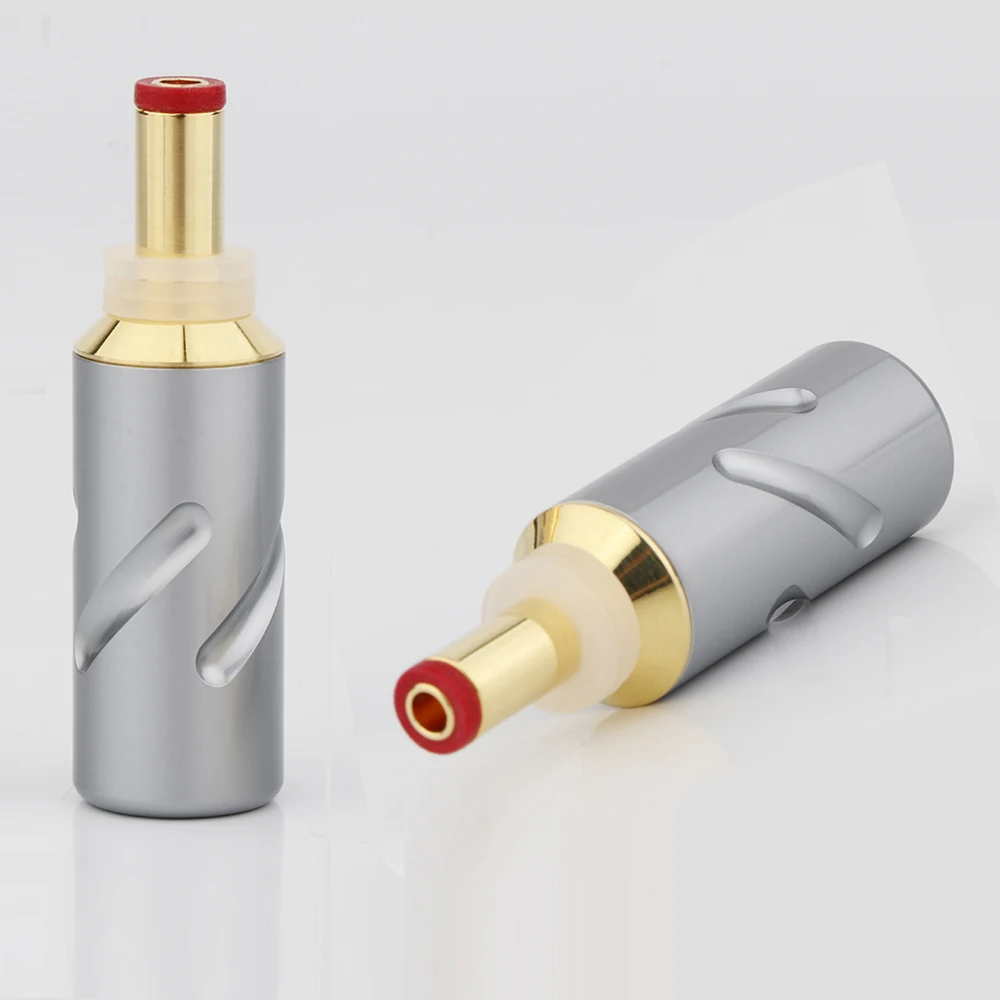 Monosaudio DC21G DC25G Stecker 24K vergoldete Stecker Jack DIY DC Barrel Stecker Für Audiophile – Detail 11