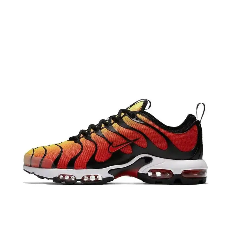 Nike Air Max Plus TN UltraTiger Mesh Shock-absorbing,Anti Slip,Wear-resistant Support Low Cut Running Shoes for Men,Orange Black