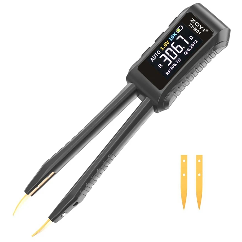 ZOYI LCR Meter - 10Khz LCR Meter Tweezer With 0.5% Accuracy, Digital Multimeter Tester With OLED Display