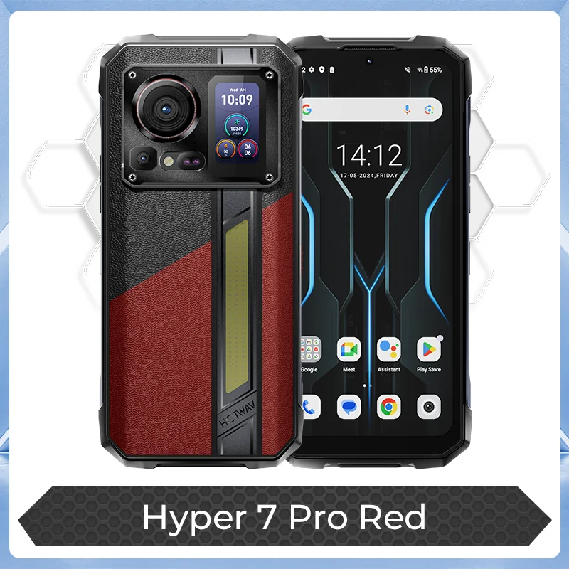 [Schip uit DE] HOTWAV Hyper 7 Pro 5G robuuste telefoon 200MP Android 14 6,6 '' 120Hz smartphone 36 (16 + 20) GB 256 GB 10800 mAh mobiele telefoon