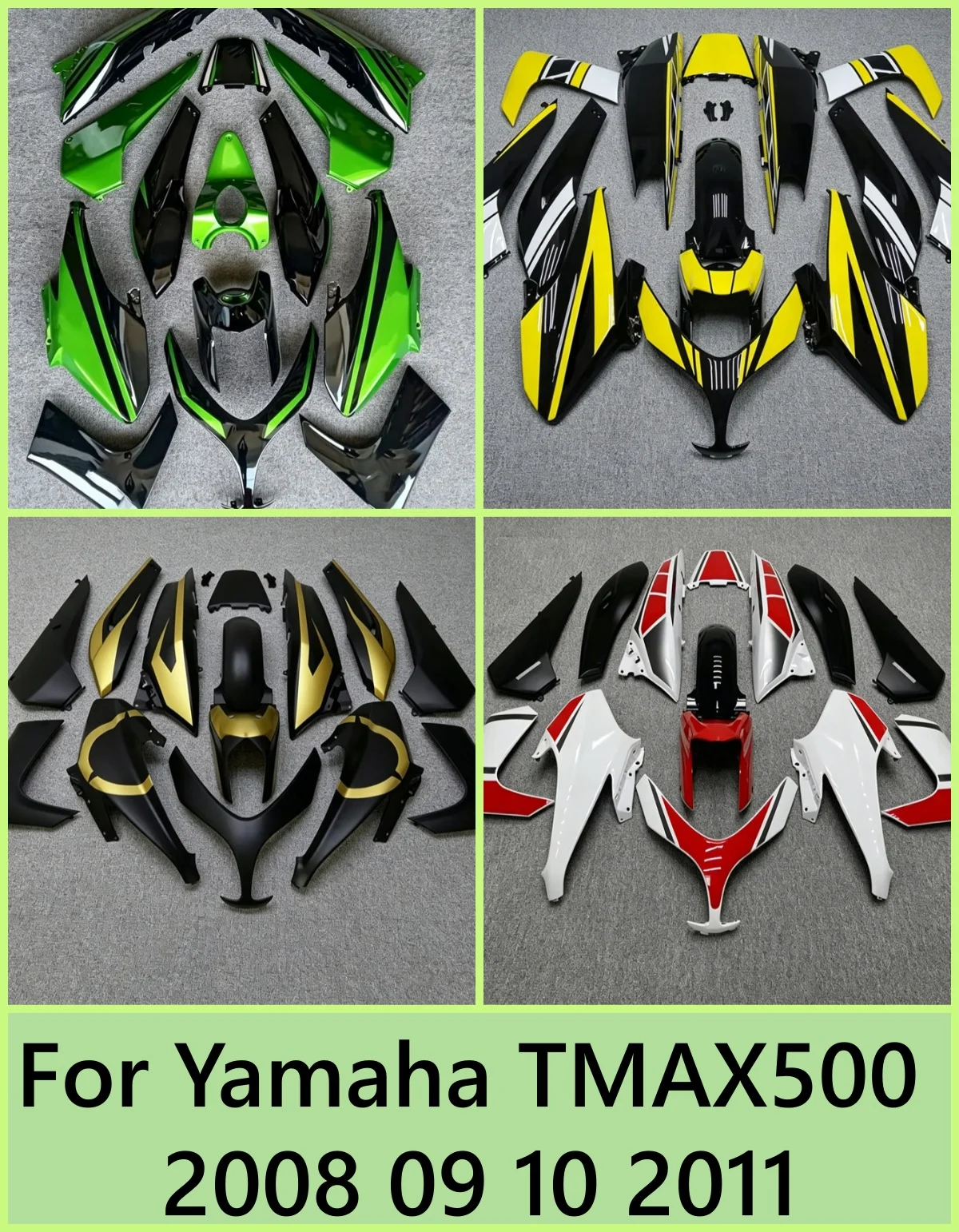 Suitable for Yamaha TMAX500 2008 09 10 2011 motorcycle fairing shell accessories, multi-color optional, can be customized