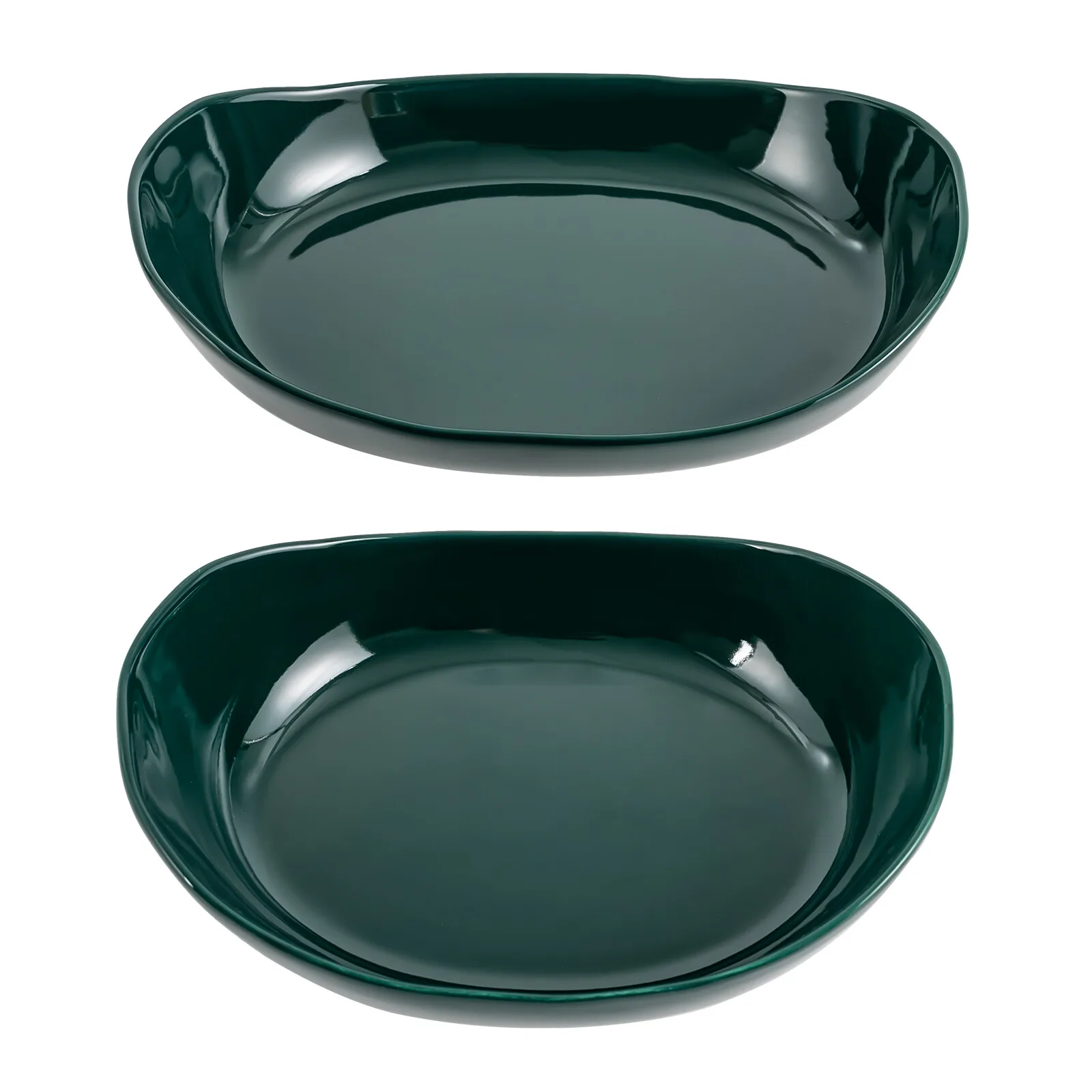 Tempat Keranjang Buah Greencountertop 2 Tingkat Tempat Penyimpanan Mangkuk Dekoratif Keramik