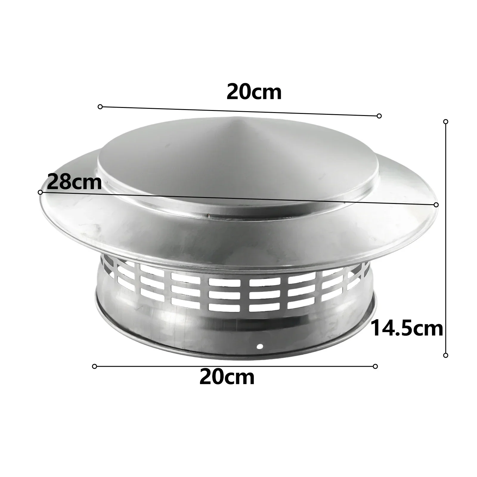 75/200mm Stainles Steel Chimney Cap Exterior Wall Air Outlet Roof Pipe Exhaust Hood For Ventilation Ducts Chimneys Exhaust Hood