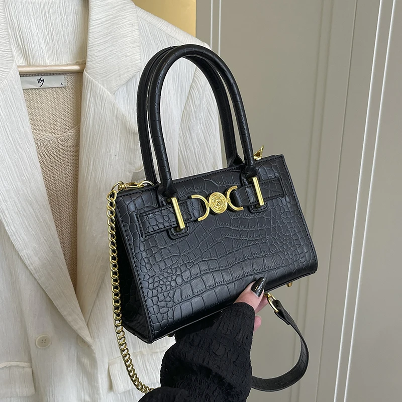 Классическая женская сумка с каменным узором, сумка через плечо для женщин, 2024, роскошная женская сумка из искусственной кожи, дизайнерская модная сумка