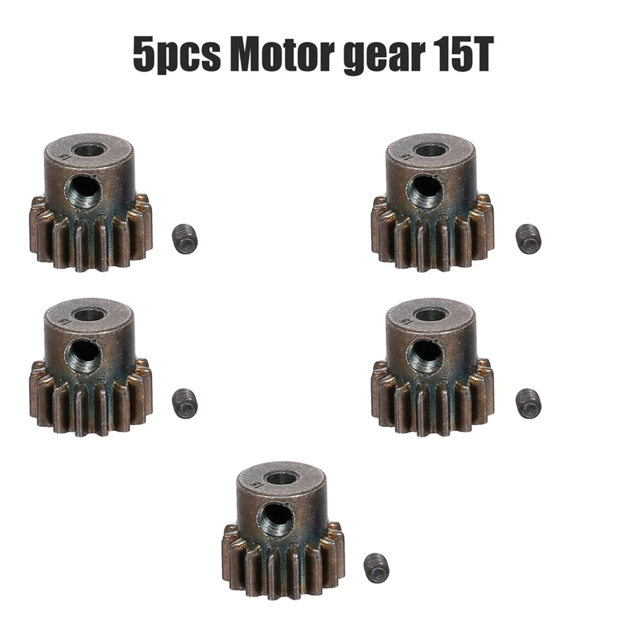 Ingranaggio motore per auto RC RCZIPROY 45 #   Acciaio 13T/15T 5 pezzi di ricambio 1/10 RC Crawler TRX4 RC4WD D90 D110 Axial Scx10 90046