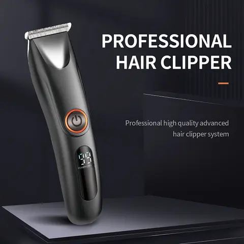 पुरुषों के लिए ताररहित हेयर क्लिपर, एलईडी डिस्प्ले के साथ नाई के लिए ट्रिमर सेट, पेशेवर स्लिक हेयर कट इलेक्ट्रिक वैक्यूम ट्रिमर 10 best sales बाल ट्रिमर वैक्यूम - №8