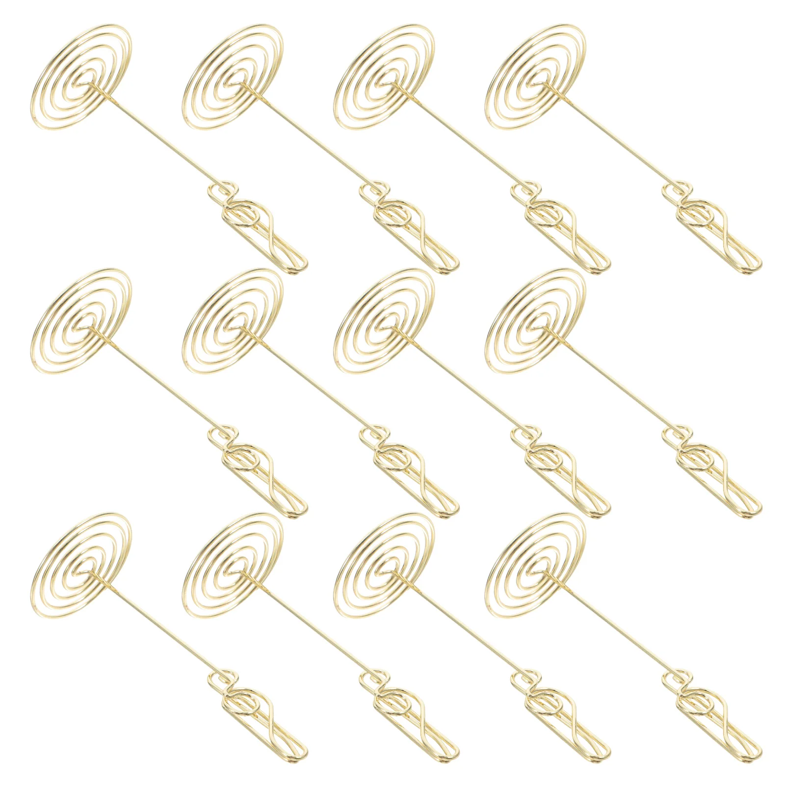 

12 Pcs Creative Note Notes Clip Card Holder Greeting Display Stand Placement Desktop Picture Holders