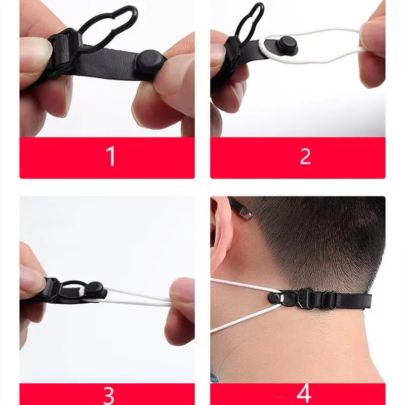5PC Unisex Adjustable Mask Extension Bandage Ear Hook Rope Comfortable Mask Lanyard Relieves Ear Pain Face Mask Accessory view 6