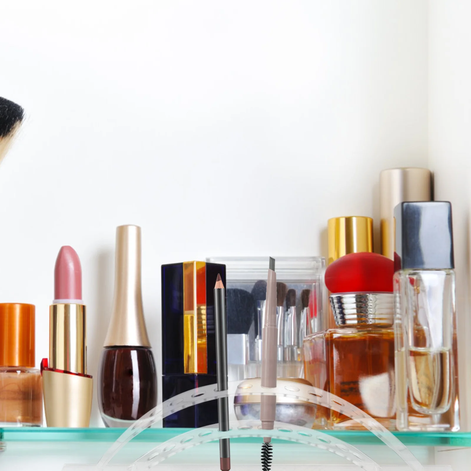 Make-up Pen Display Wenkbrauwpotlood Houder Acryl Duurzame Make-up Borstel Opbergstandaard voor Bureau Organizer Pen Display Stand