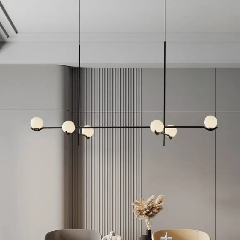

Modern Glass Ball Led Ceiling Chandelier Black Gold for Bedroom Living Dining Room Table Pendant Lamp Lusters Luminaire Lighting