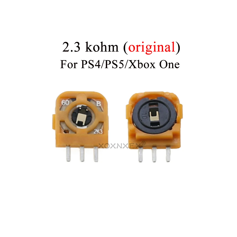1 قطعة الأصلي ثلاثية الأبعاد التناظرية مايكرو التبديل الاستشعار ل PS4 PS5 تحكم ثلاثية الأبعاد Thumbstick محور المقاومات الجهد ل Xbox one