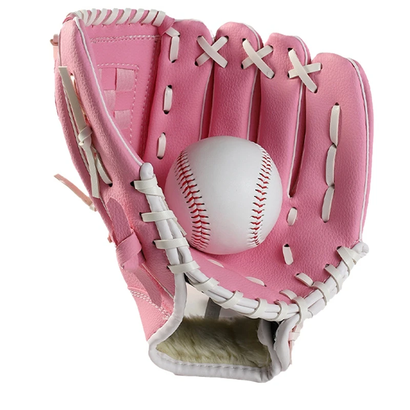 Baseball Profissional e Softball Pegando Luvas, PU Fielding Luvas, 10,5"