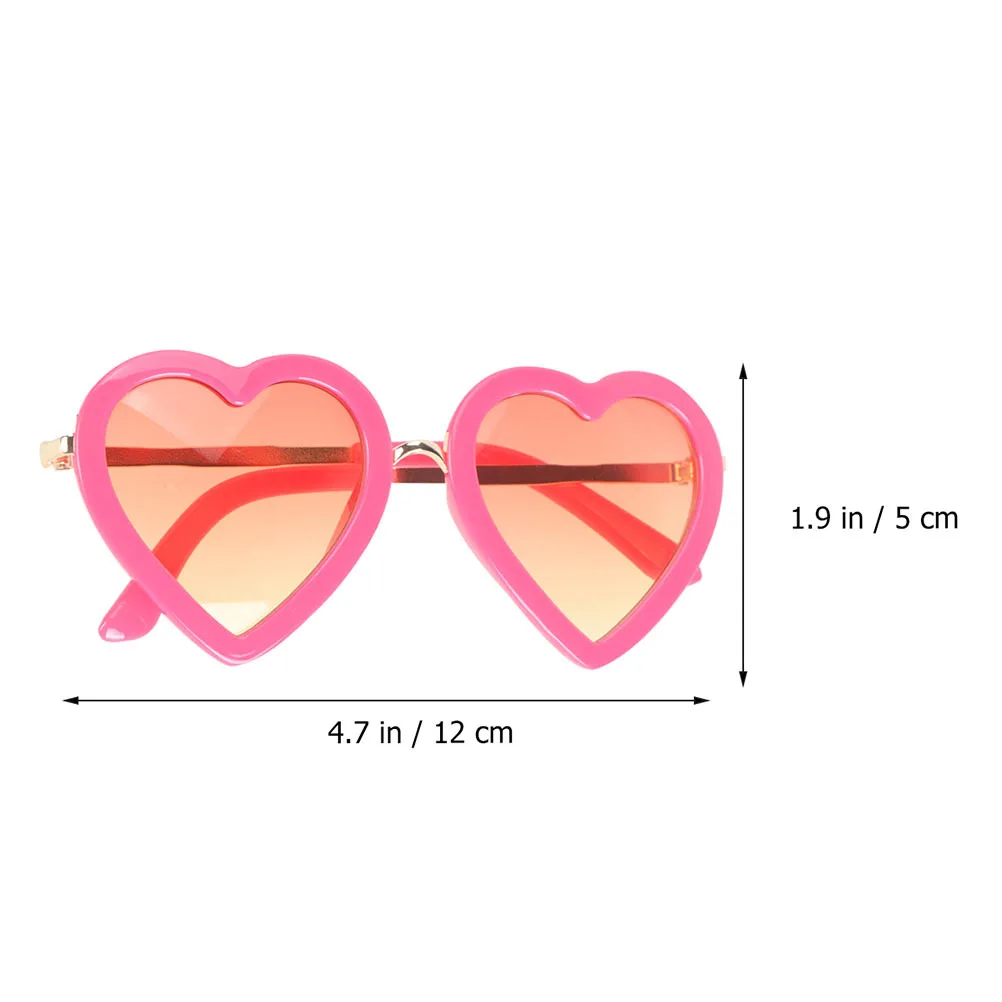 

2pcs Decorative Sunglasses for Heart Design Anti Party Accessories Outdoor Daily Wear Gift Idea Glasses