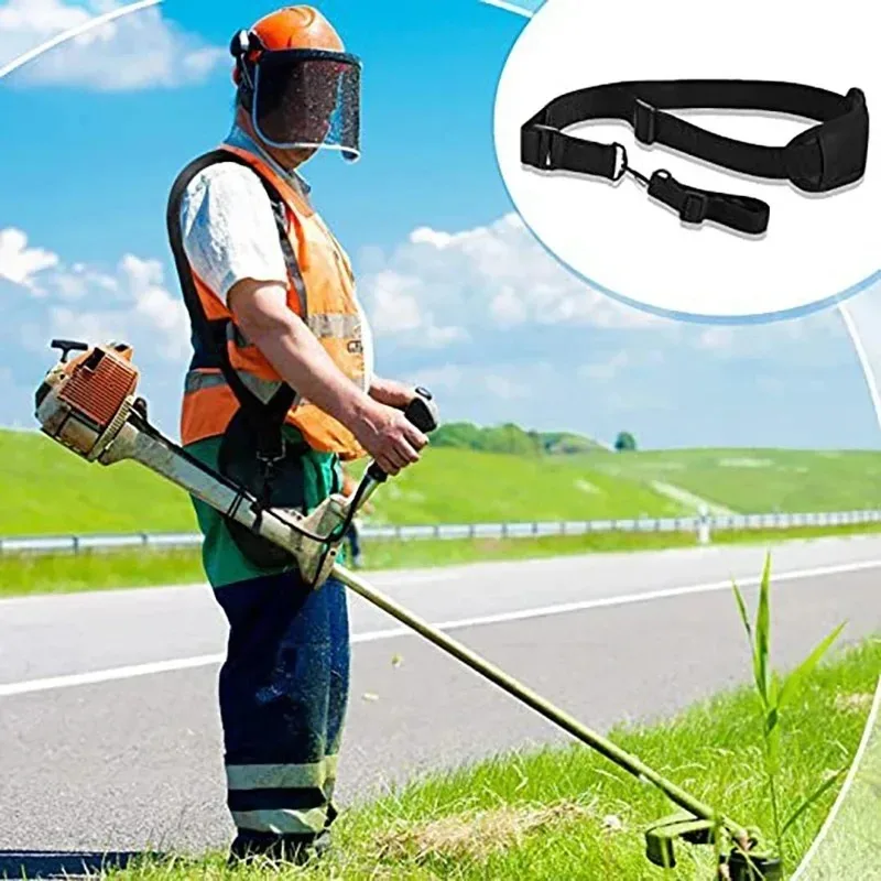 Durable Adjustable Shoulder Strap Nylon Harness for Grass Trimmer Pruning Machine Gardening Tools Comfortable Support