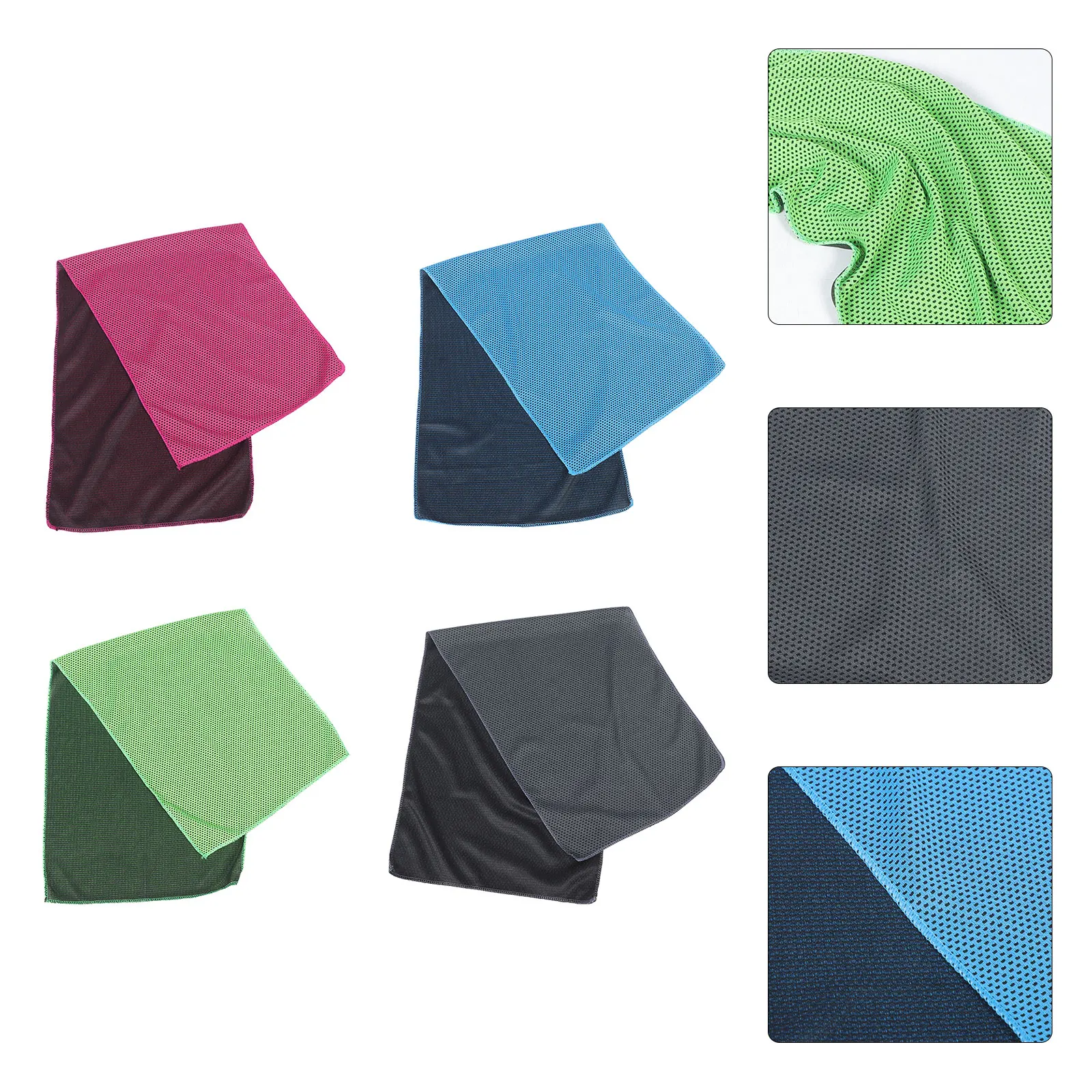 

4 Pcs Gym Towels Cooling Outdoor Quick Dry Fast Drying Microfiber Fitness