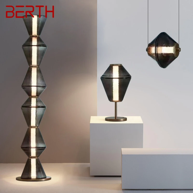 

BERTH Nordic Floor Lamp Minimalism Modern Family Iiving Room Bedroom Creativity LED Decorative Standing Light