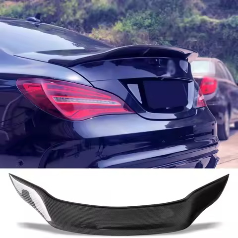 Carbon Fiber Spoiler for Benz CLA Class W117 2013-2019 Year Type R Car Rear Ducktail Wing Accessories