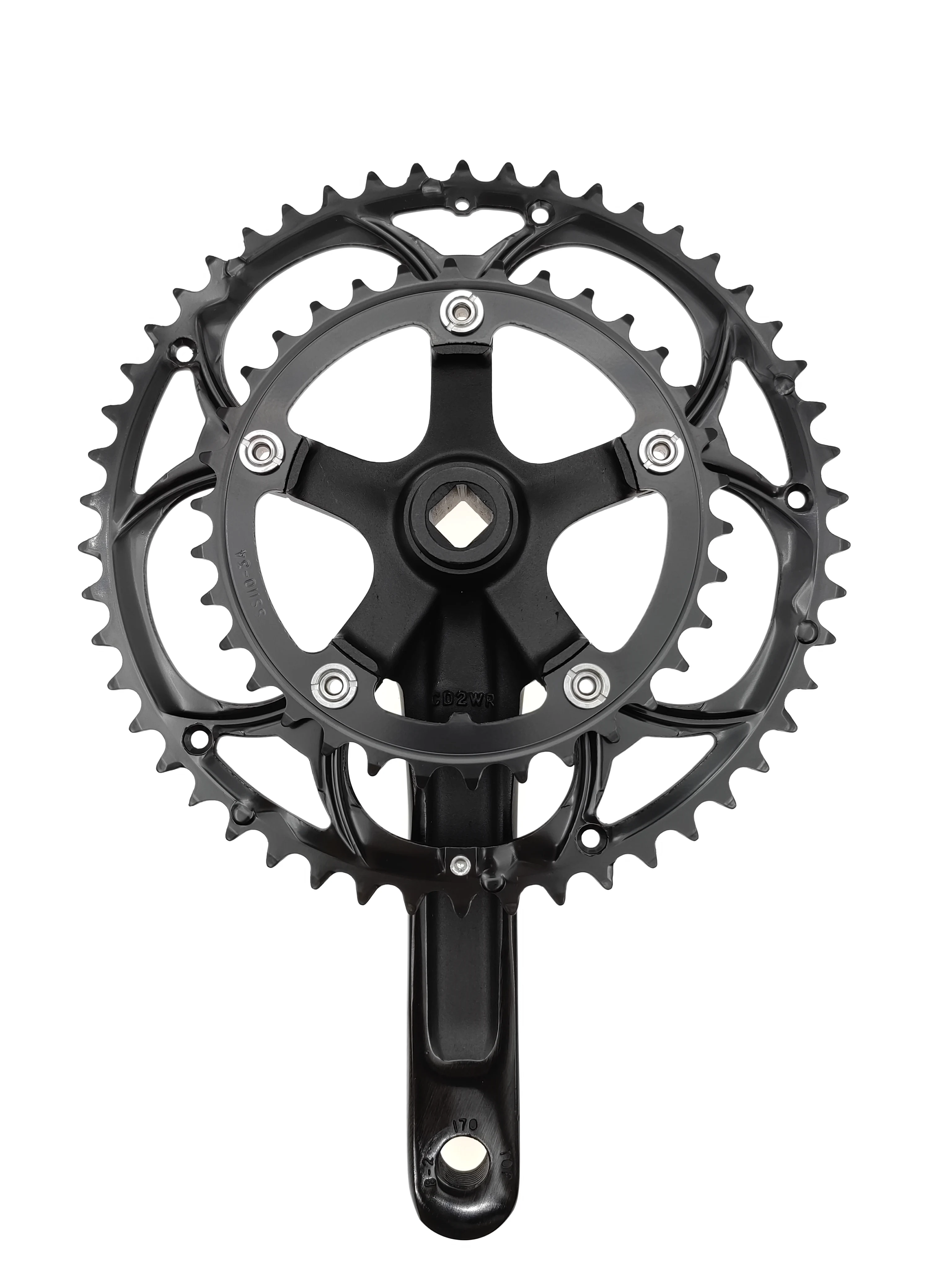 Platos y bielas para bicicleta de carretera, 50/34T, BCD, 110mm, 8/9 velocidades, agujero de diamante, piñones dobles, piezas de bielas, accesorios
