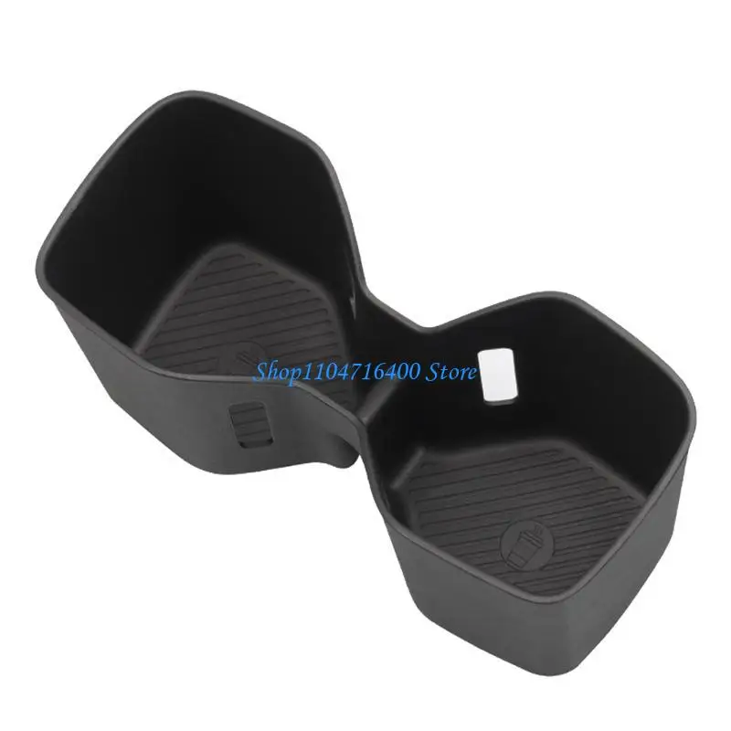 

y1gd Rear Armrest Storage Tray TPE Cup Holder Interior Part for Car